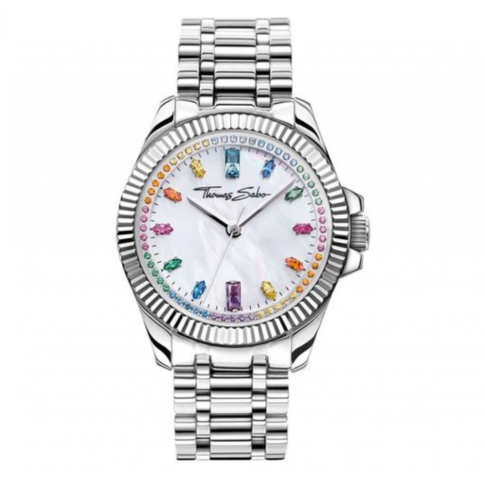 Watch for women Divine Rainbow silver-coloured 