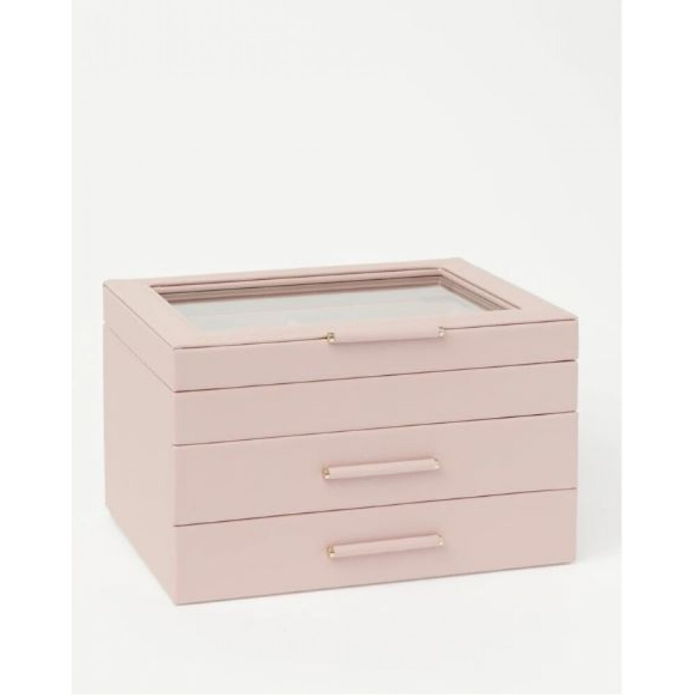Design Studio Large Wrapped Blush Jewellery Box